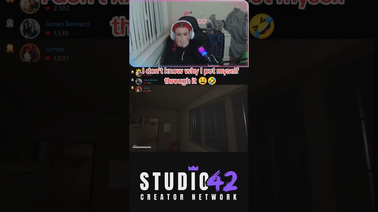 Playing an  indie horror game Haunted Room: 205 