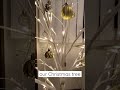 白樺ブランチとゴールドオーナメントのクリスマスツリー2022
