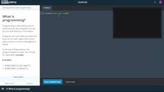 codecademy-Getting Started with Programming 1-6~1-10