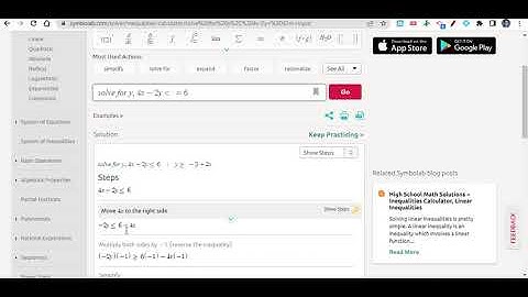 Changing to Slope-Intercept Form using Symbolab Tutorial Video