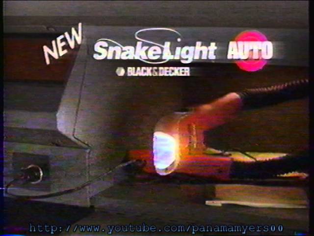 Vintage 90s Snakelight Adjustable Flashlight Black & Decker Snake Light 