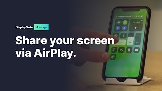 Celebrity Sharing your screen with Airplay - DisplayNote Montage Wealth