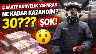 Kuryeler Çok Kazanıyor mu? 4 Saatlik kuryelik yaparak ne kadar kazandım Net Sonuç!