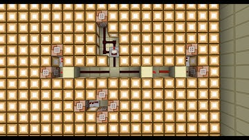 Minecraft redstone device: start/stop button