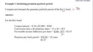 CFA L2   Fixed Income   Valuation of Bonds   Convertible Bonds Examples 1
