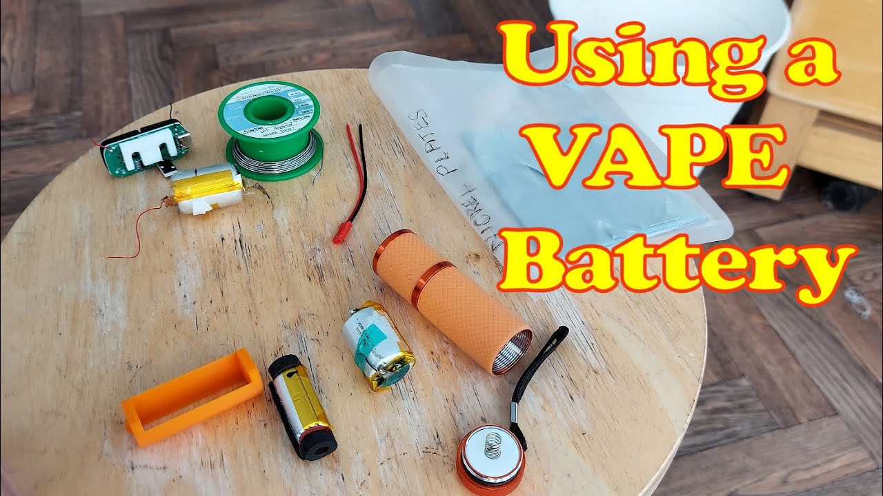 9 LED Mini Torch battery conversion - Doing something with Vape batteries
