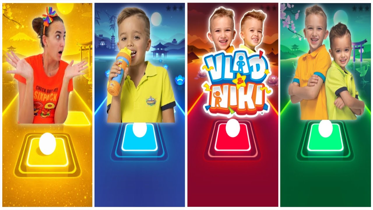 Vlad & Niki coffin dance song (cover)🎶 TILES HOP EDM RUSH part 11