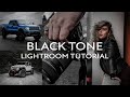 Black  dark tone lightroom edit full preset walkthrough