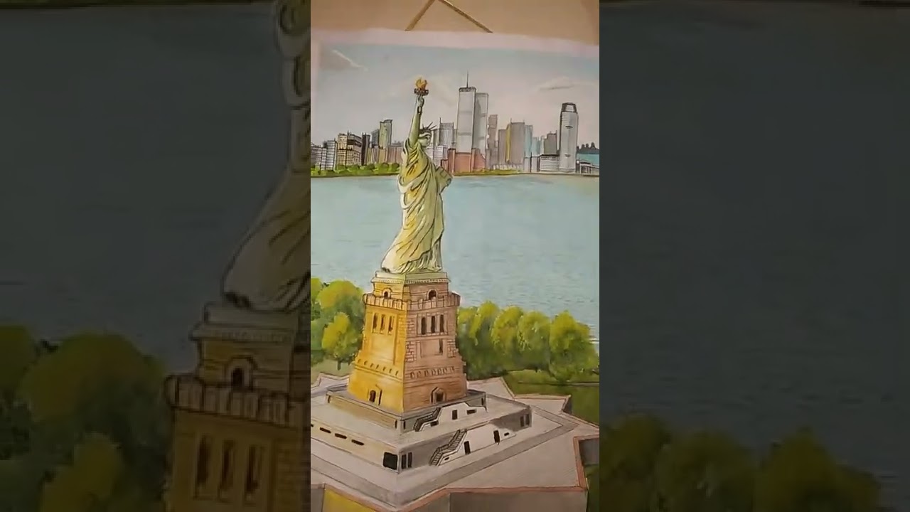 today drawing. statue of liberty🗽 🇺🇸
