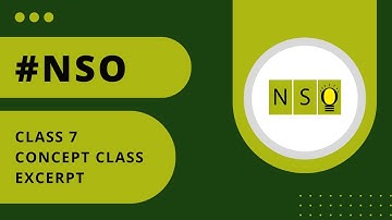 #nso #class7 #liveclass excerpt