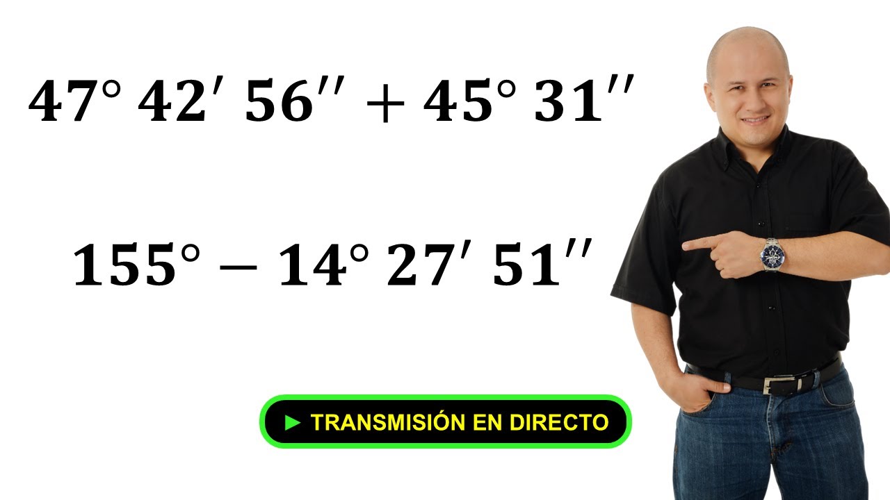 En vivo 🔴 Suma y resta de ángulos #julioprofe