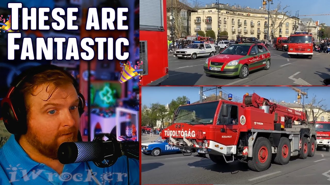 American Reacts to An Awesome European Fire & Police Parade