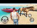 Indian Boat and Horse Ride in Open City Simulator 