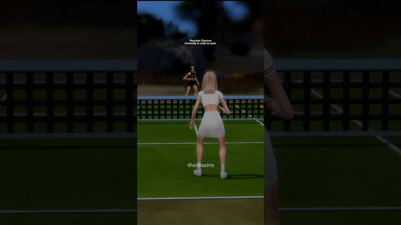 a sims 4 mod you NEED: functional tennis 