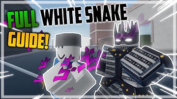 How to use the NEW White Snake Stand In Your Bizarre Adventure!