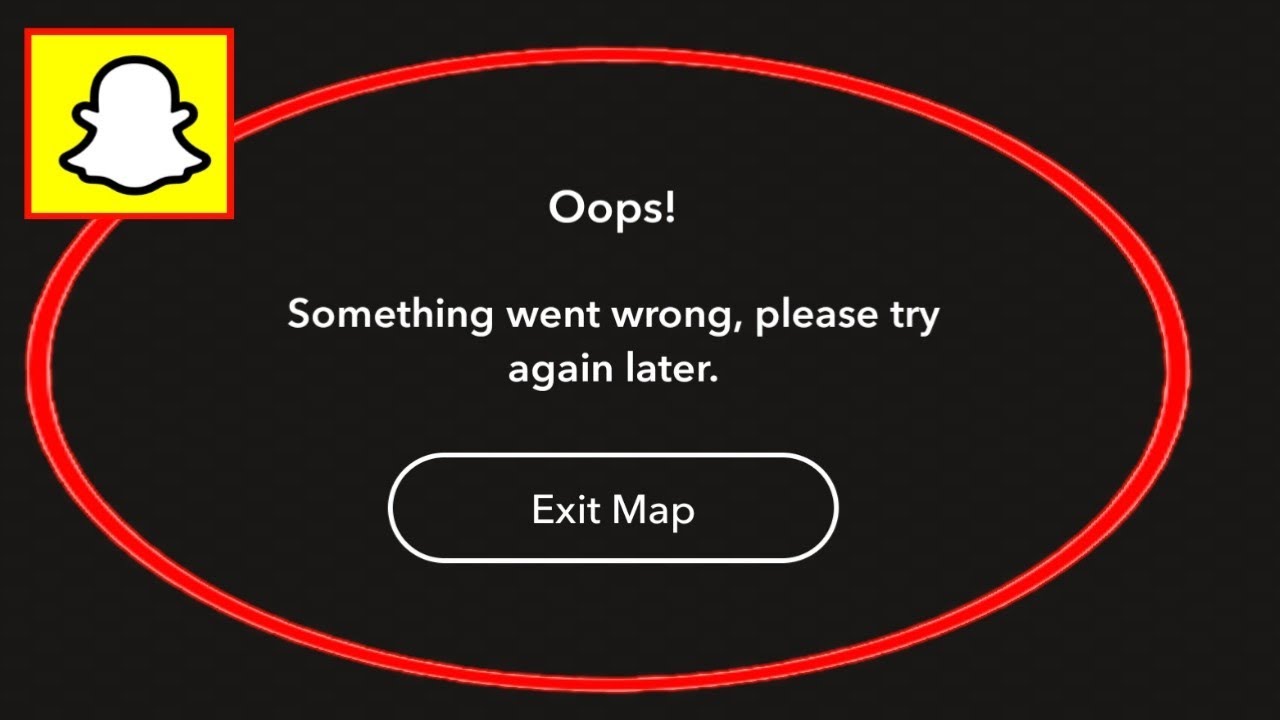 Snapchat Opps Something Went Wrong Please Try Again Later Problem Solve ...