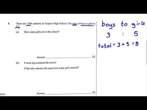 BJC Math Paper 2 - Ratio and Proportion Word Problem