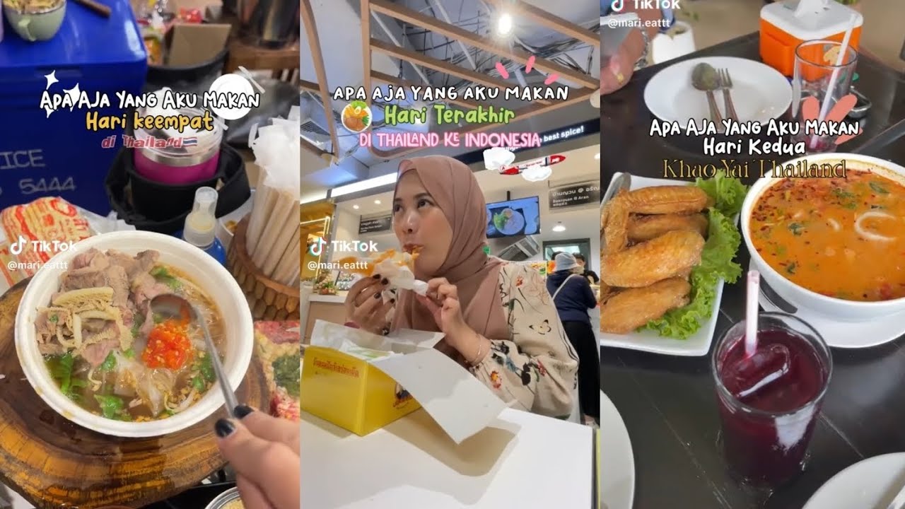 APA AJA YANG AKU MAKAN edisi di Thailand 🍛🌷 mari.eattt 🍵 #makanapahariini #thailand