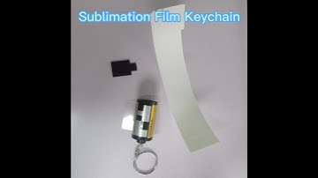 Sublimation film keychain