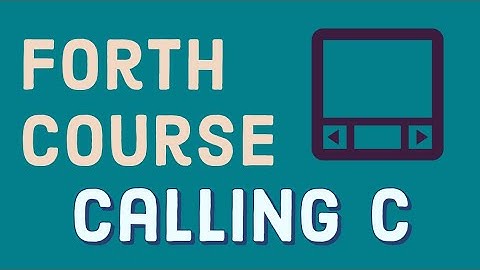 Forth Programming Language: Calling C Functions and SDL