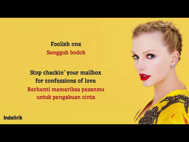 Taylor Swift - Foolish One (Taylor’s Version) [From The Vault] | Lirik Terjemahan class=