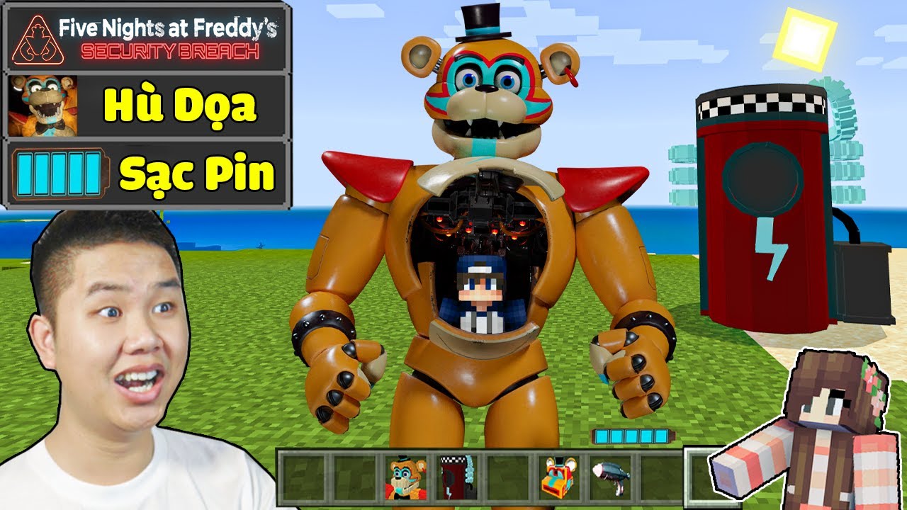 Minecraft, Nhưng bqThanh là FREDDY Trong Five Nights at Freddy's: Security Breach Troll Ốc…