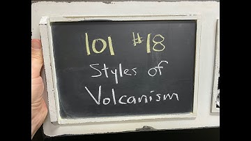 GEOL 101 - #18 - Styles of Volcanism