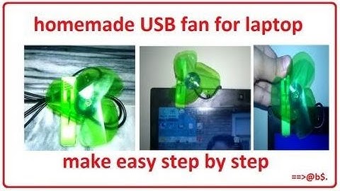 How to make usb fan for laptop at home - easy way