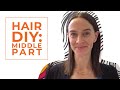 Middle Part Hair Tutorial | Hairstyle DIY for Straight Hair