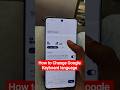 How to change Google Keyboard Language In Vivo Smartphone #shortsvideo #shorts #short