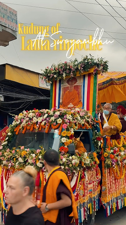 Lama rinpoche kudung at Swoyambhu kora #youtubeshorts #globalbuddhism #buddhistmonk