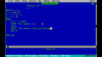 Check palindrome or not palindrome using sub and function procedure....