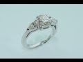 Diamonds on handmade 18kt white gold ring