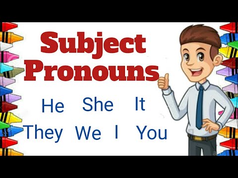 Personal Pronouns: Subject Pronouns (with Activity)