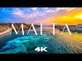 4k malta  visit malta with aerial views and ambient music  valletta flying drone footage