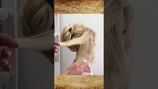 Updo hairstyle for wedding. Hairstyle tutorial
