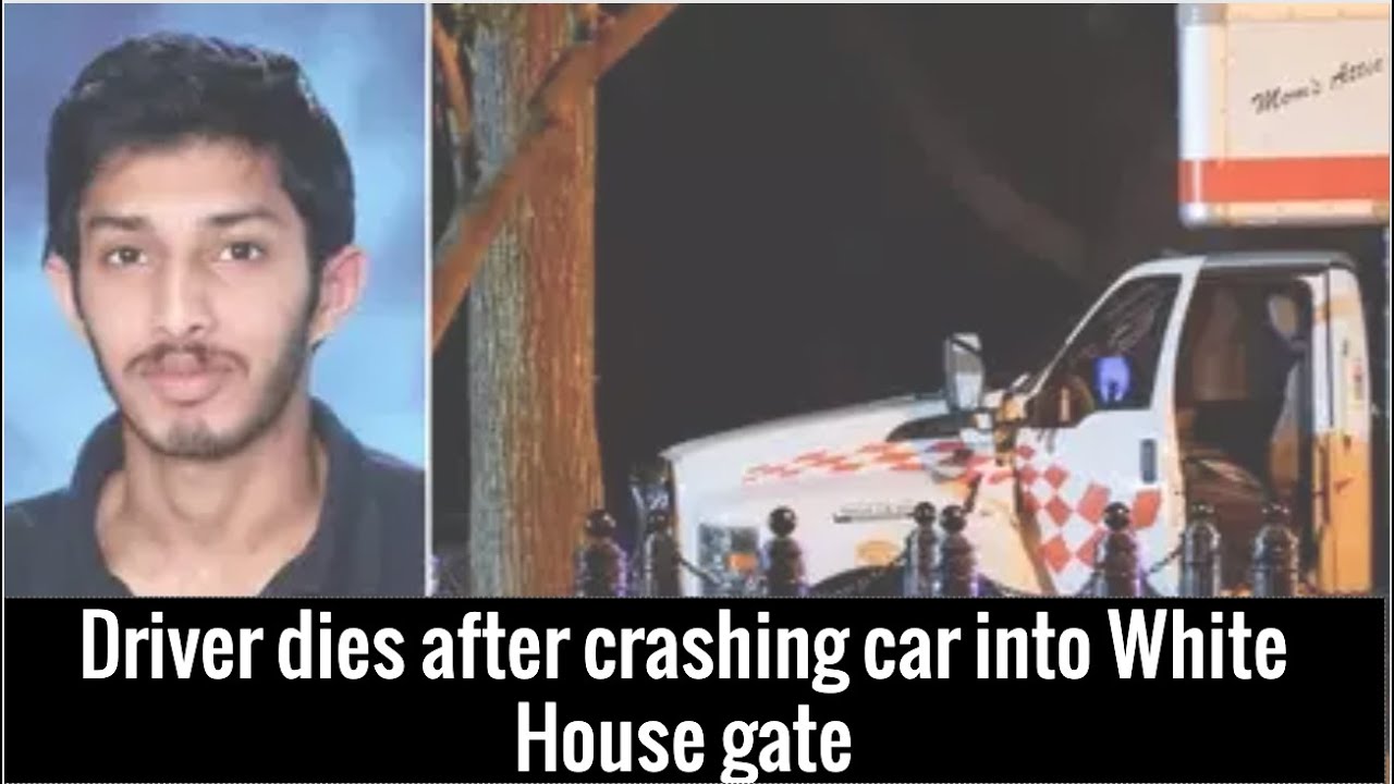 Driver dies after crashing car into White House gate - YouTube