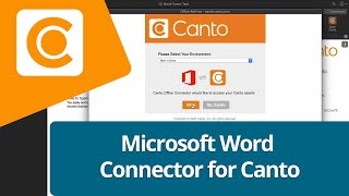 How to Add Images to Microsoft Word from Your Canto Library | Canto Connector Tutorial
