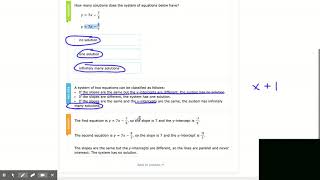 IXL | Find the number of solutions to a system of equations | 8th grade math