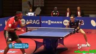 Achanta Sharath Kamal Vs Adrien Mattenet German League 20152016