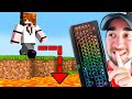 I trolled my friend with wireless keyboard  minecraft