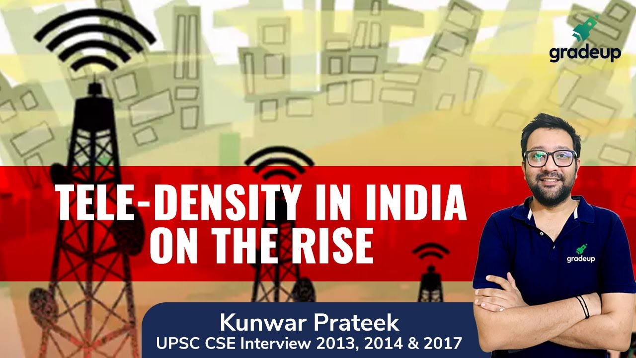Tele-density in India on the rise | Daily Economic News Analysis by Kunwar Prateek Sir