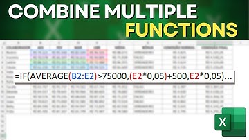 How to Combine Functions in Excel | Combining Formulas and Functions Within the Same Cell
