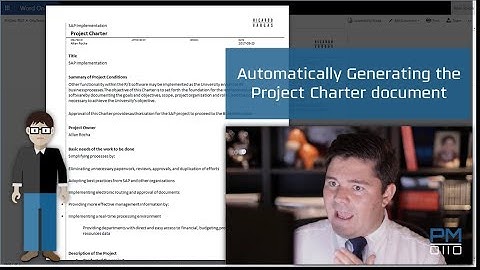 PMOtto.ai | Automatically Generating the Project Charter document
