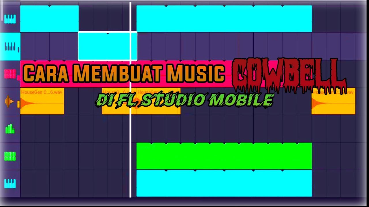 Cara membuat music COWBELL Di Fl Studio Mobile pakai bawaan FL Studio 😲