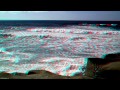 3D Anaglyph Video La Jolla San Diego Californis Beach