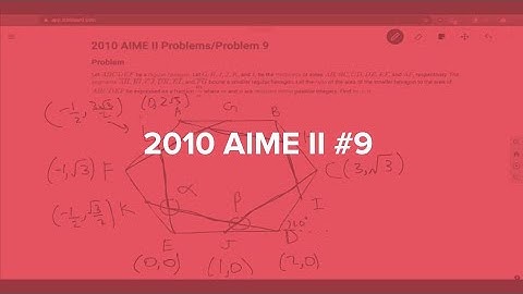 Coordinate Bonanza: 2010 AIME II #9