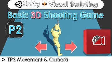 Third Person Camera Rotate & Player Movement (free script) - Part 2 | Unity basic Visual Scripting
