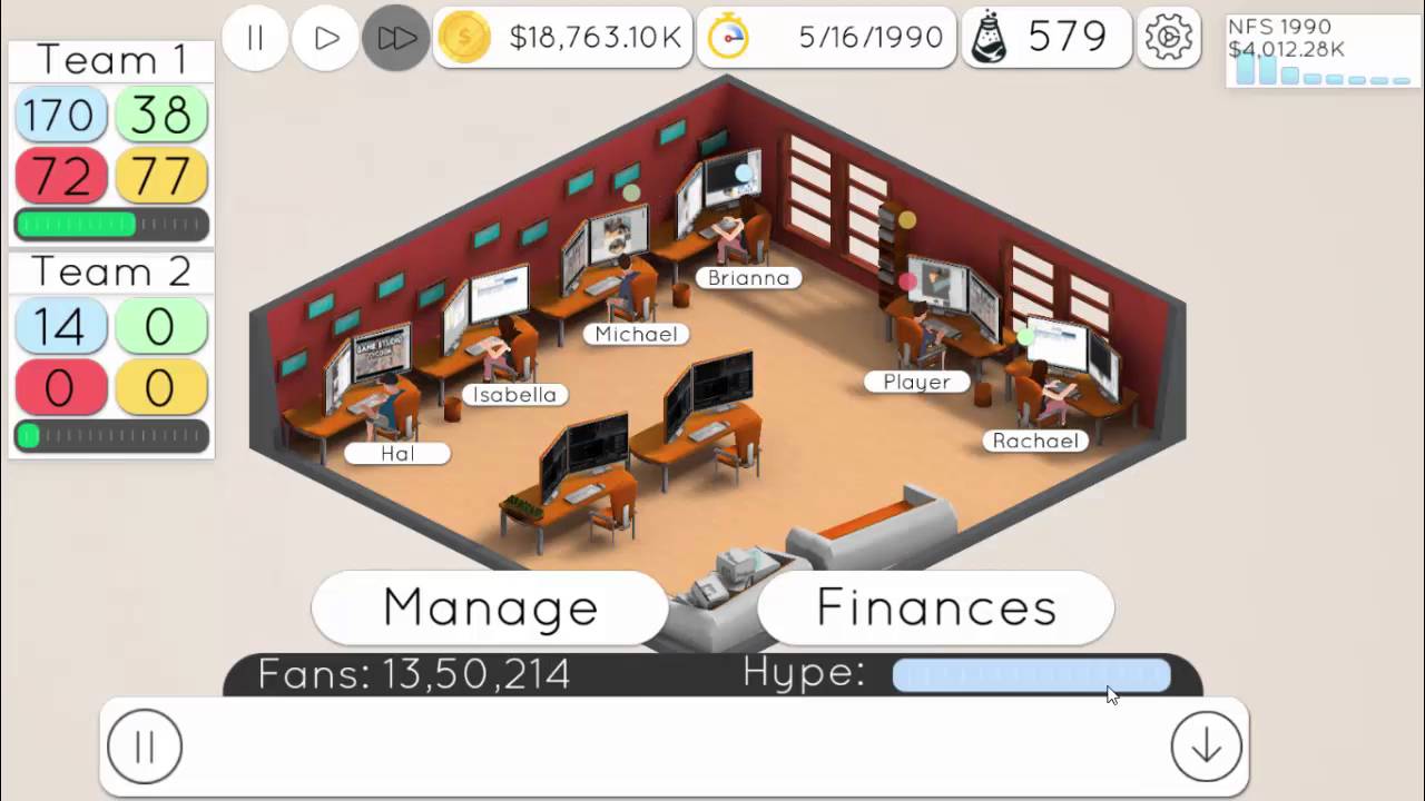 Game Studio Tycoon 2 Gameplay 7 Final Location (Full Employment
