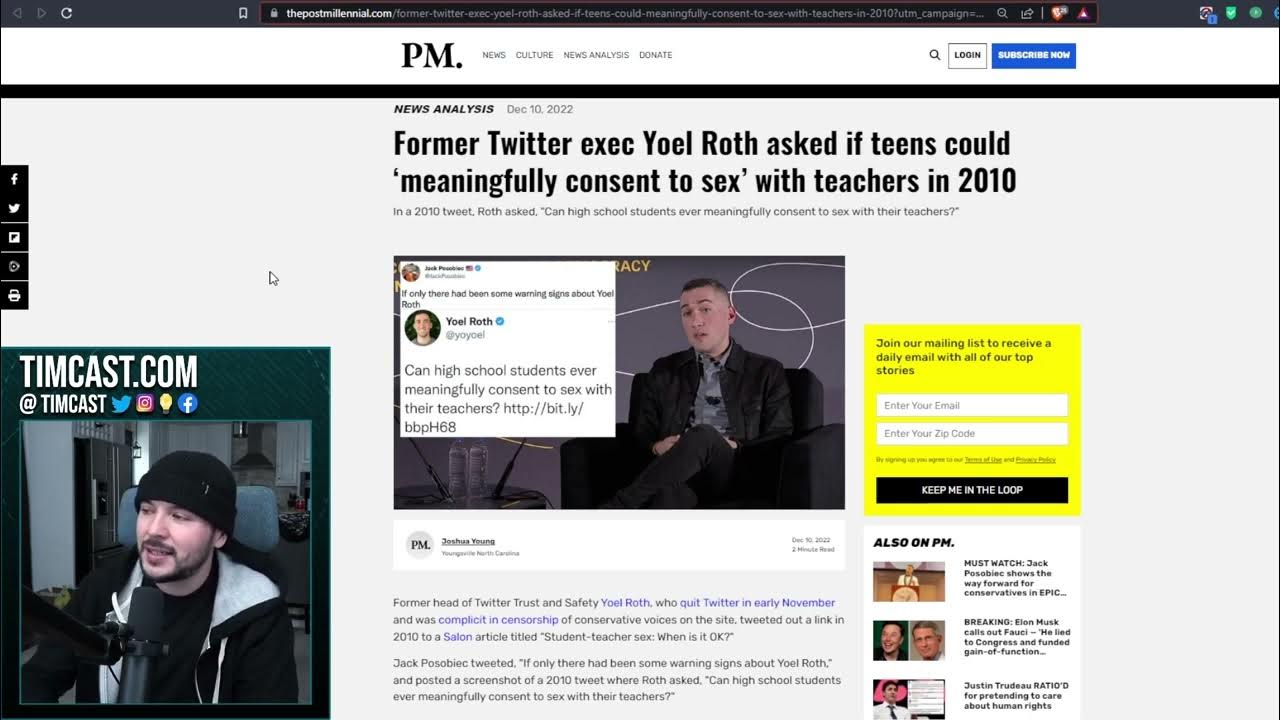 Twitter Top Woke Censor EXPOSED For Creepy Views On Children, Explains Why Child Abuse Was ALLOWED